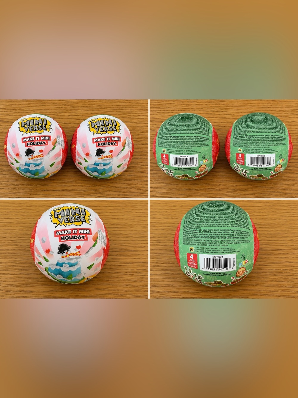 🎄MGA’s Miniverse Make It Mini Holiday 2025 Sealed Capsules of 2 🎄